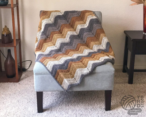 (Double/Treble) Crochet Ripple Baby Blanket Pattern