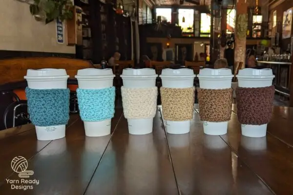 Crochet Seed Stitch Cup Sleeve Pattern - Image 6