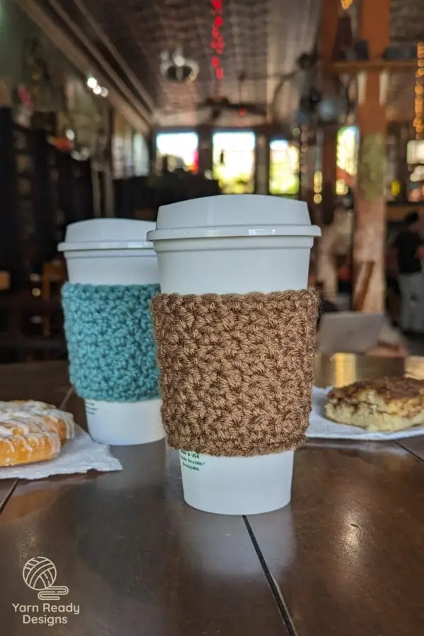 Crochet Seed Stitch Cup Sleeve Pattern - Image 5