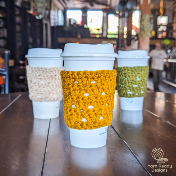 Crochet Shells Cup Sleeve Pattern