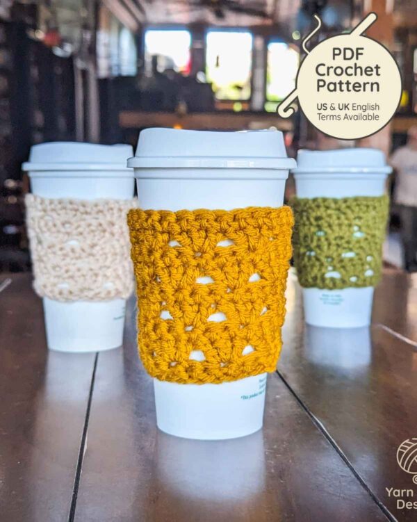 Crochet Shells Cup Sleeve Pattern - Image 2