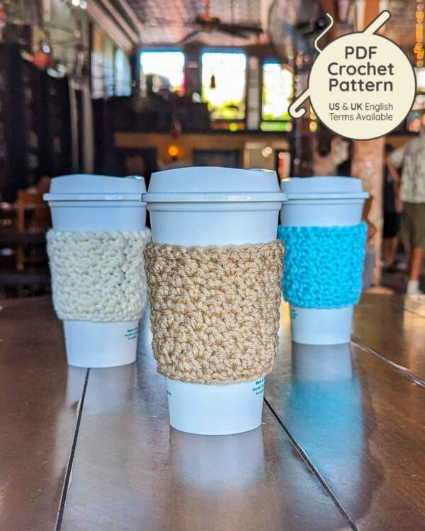 Crochet Seed Stitch Cup Sleeve Pattern - Image 2