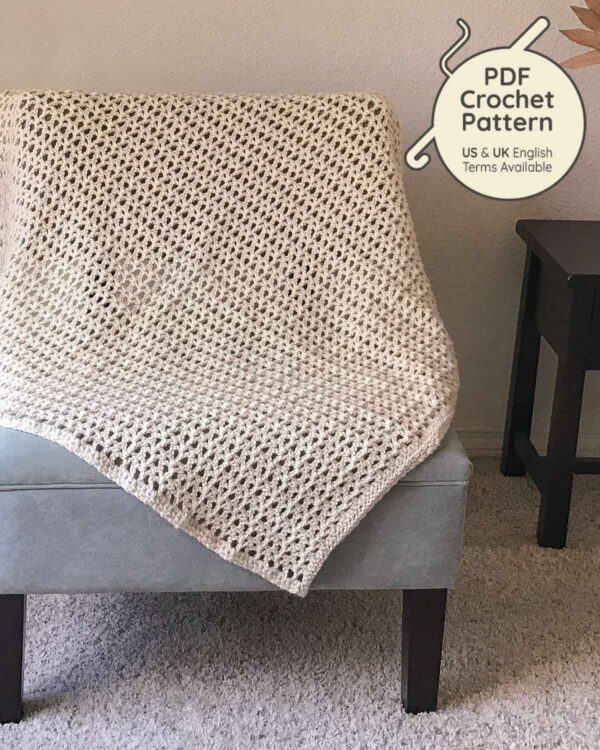 Crochet V-Stitch Baby Blanket Pattern - Image 2